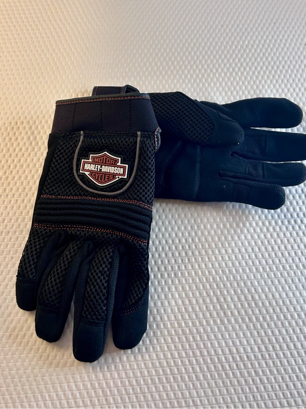 Harley-Davidson Genuine MotorClothes Motorcycle Riding Gloves M Black